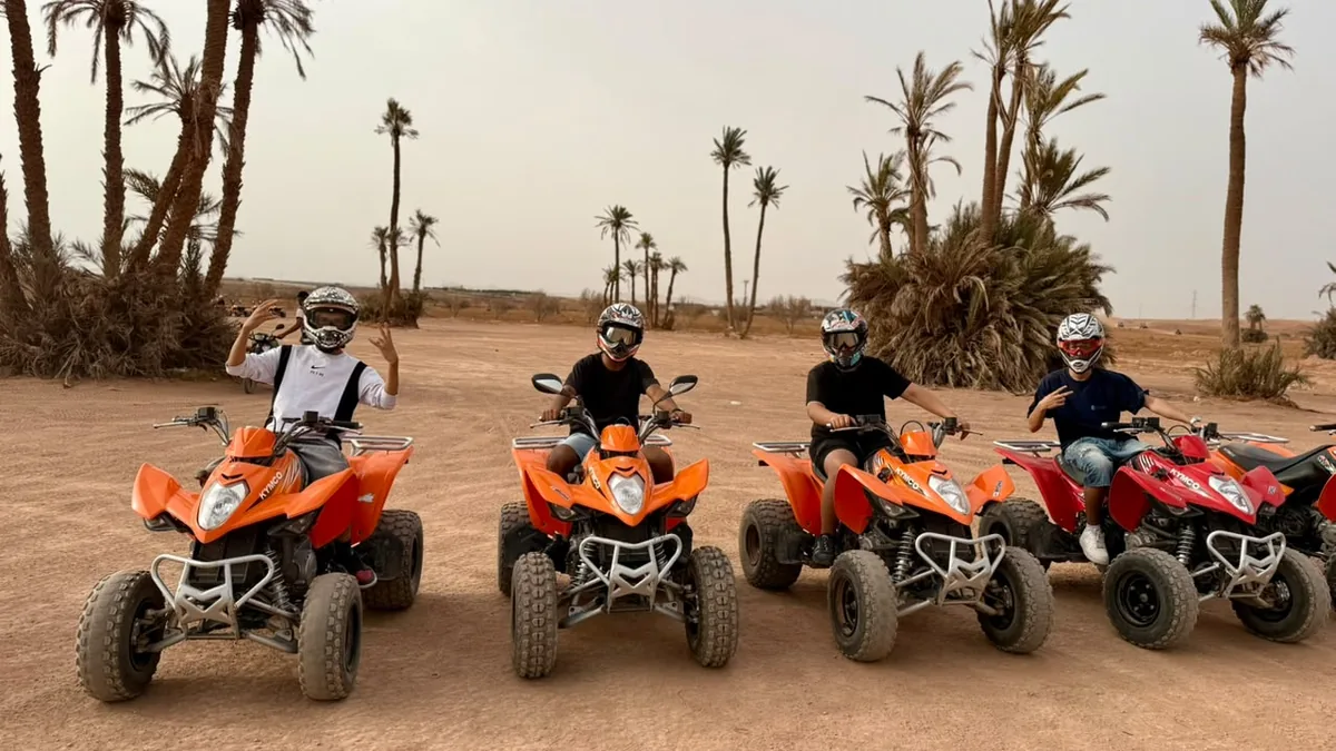 Pack Palmeraie — quads et dromadaire dans la Palmeraie de Marrakech